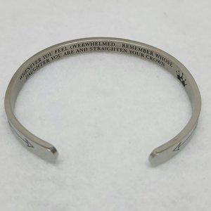 Personalized Inspirational Arrow Cuff Bracelet #287